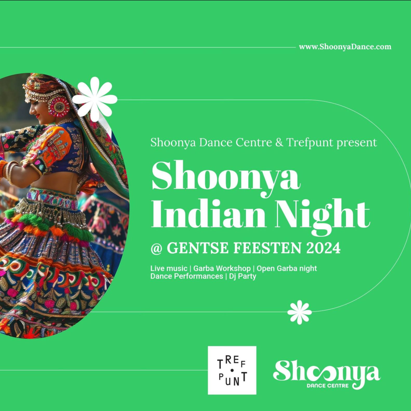 Danst uw beste Garba tijdens Shoonya Indian Night